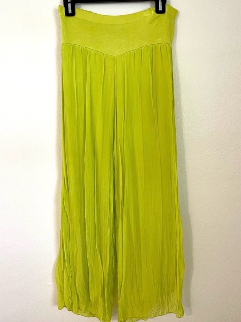 Ladies Bright Lime Green Flowy Women's Skirt-Medium
